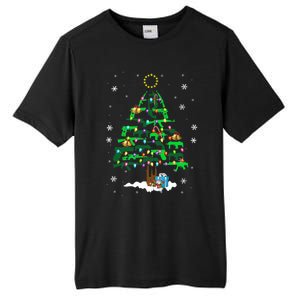 Guns Christmas Tree Ornament Xmas Lights Gifts Gun Lovers Tall Fusion ChromaSoft Performance T-Shirt