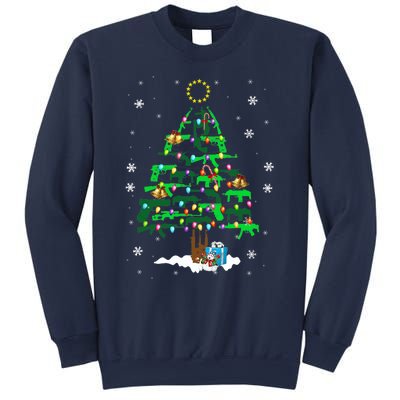 Guns Christmas Tree Ornament Xmas Lights Gifts Gun Lovers Sweatshirt