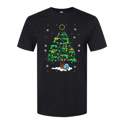 Guns Christmas Tree Ornament Xmas Lights Gifts Gun Lovers Softstyle CVC T-Shirt