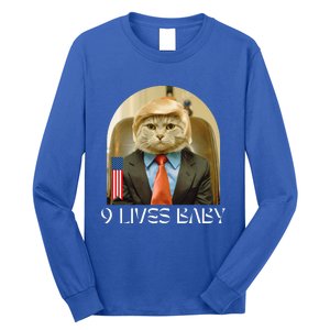 Groovy Cat Trump 9 Lives Baby Long Sleeve Shirt