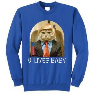 Groovy Cat Trump 9 Lives Baby Tall Sweatshirt