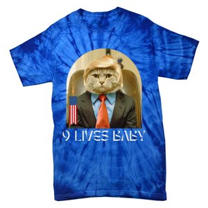 Groovy Cat Trump 9 Lives Baby Tie-Dye T-Shirt