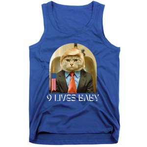 Groovy Cat Trump 9 Lives Baby Tank Top