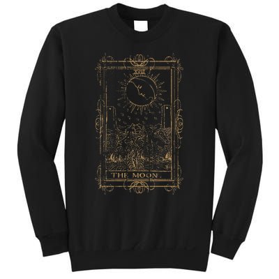 Goth Clothing Tarot Card The Moon Witchy Occult Clothes Sweatshirt