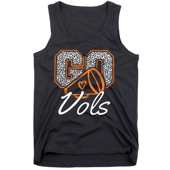 Go Chear Tennessee Orange Plaid Gifts Tn Lovers Tank Top