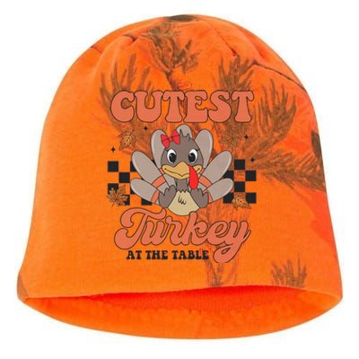 Girl Coolest Turkey Thanksgiving Kati - Camo Knit Beanie