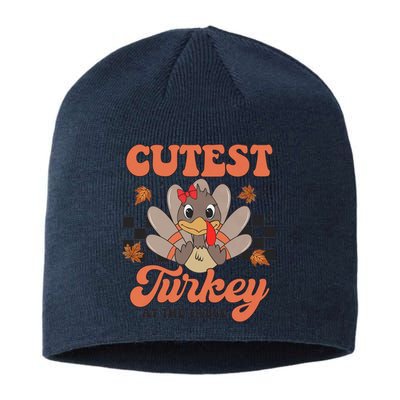 Girl Coolest Turkey Thanksgiving Sustainable Beanie