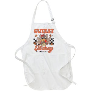 Girl Coolest Turkey Thanksgiving Full-Length Apron With Pockets