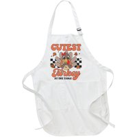 Girl Coolest Turkey Thanksgiving Full-Length Apron With Pockets