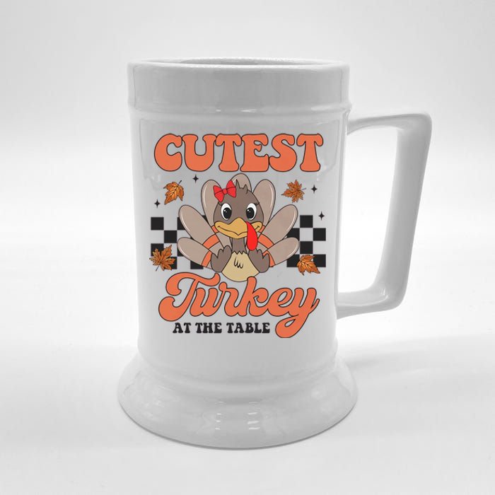 Girl Coolest Turkey Thanksgiving Beer Stein