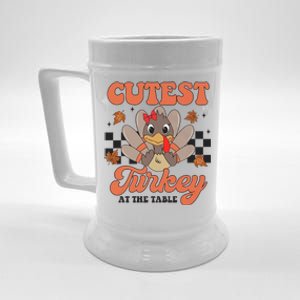 Girl Coolest Turkey Thanksgiving Beer Stein