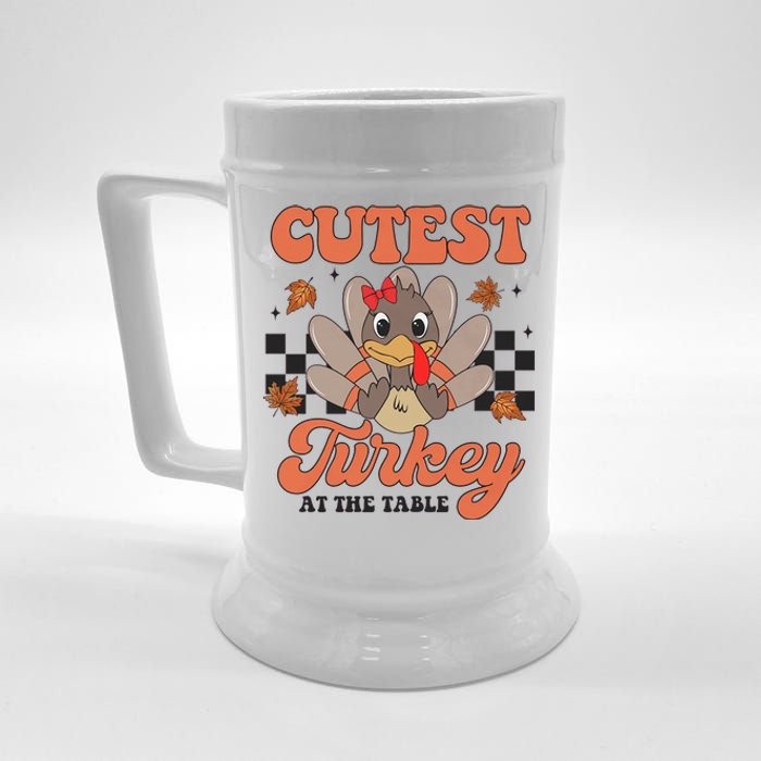 Girl Coolest Turkey Thanksgiving Beer Stein