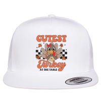 Girl Coolest Turkey Thanksgiving Flat Bill Trucker Hat