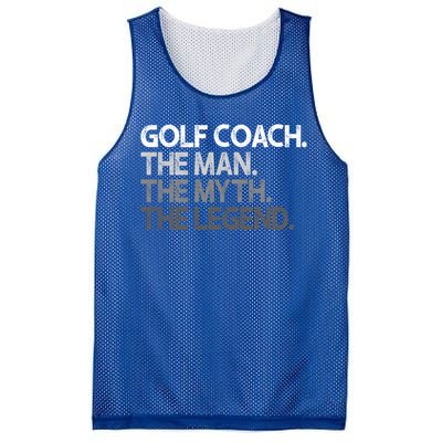 Golf Coach The Myth Legend Gift Mesh Reversible Basketball Jersey Tank