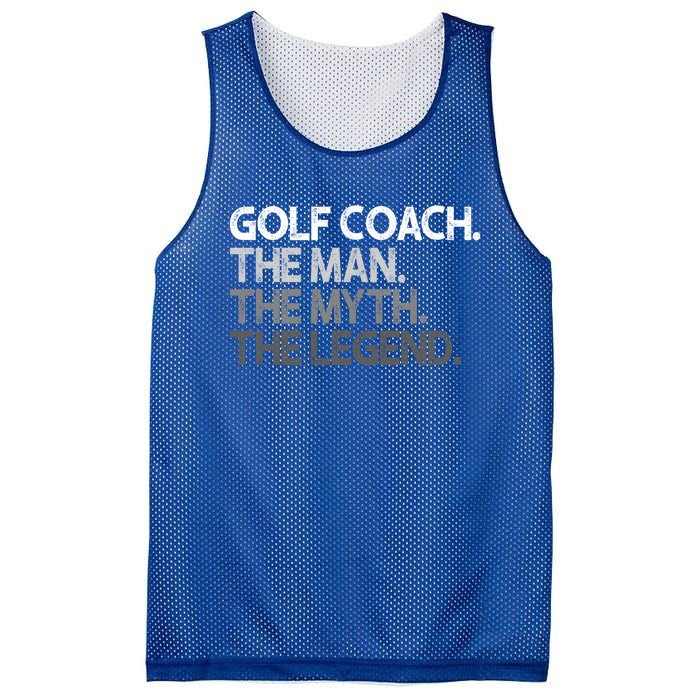 Golf Coach The Myth Legend Gift Mesh Reversible Basketball Jersey Tank