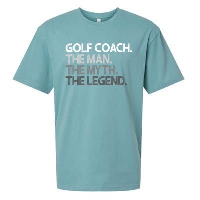 Golf Coach The Myth Legend Gift Sueded Cloud Jersey T-Shirt