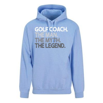 Golf Coach The Myth Legend Gift Unisex Surf Hoodie