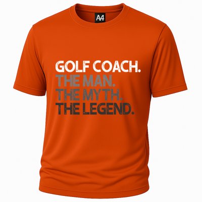 Golf Coach The Myth Legend Gift Great Gift Cooling Performance Crew T-Shirt