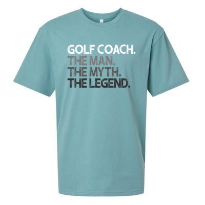 Golf Coach The Myth Legend Gift Great Gift Sueded Cloud Jersey T-Shirt