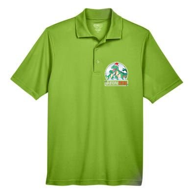 Grandma Claws Trex Dinosaur Matching Family Christmas Meaningful Gift Men's Origin Performance Pique Polo