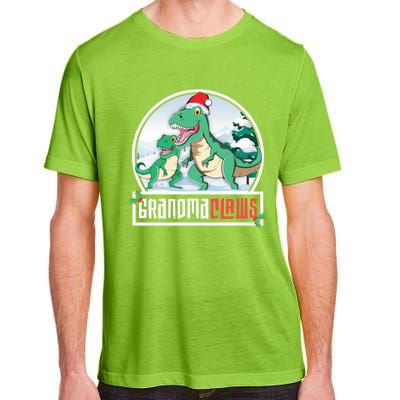 Grandma Claws Trex Dinosaur Matching Family Christmas Meaningful Gift Adult ChromaSoft Performance T-Shirt