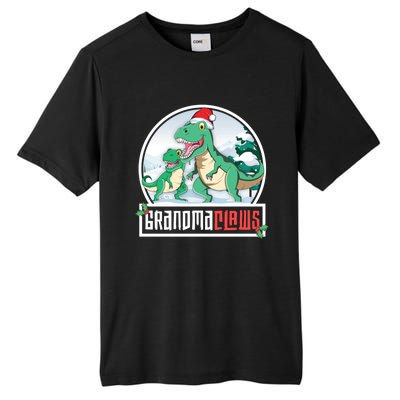 Grandma Claws Trex Dinosaur Matching Family Christmas Meaningful Gift Tall Fusion ChromaSoft Performance T-Shirt