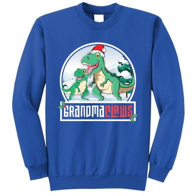 Grandma Claws Trex Dinosaur Matching Family Christmas Meaningful Gift Sweatshirt