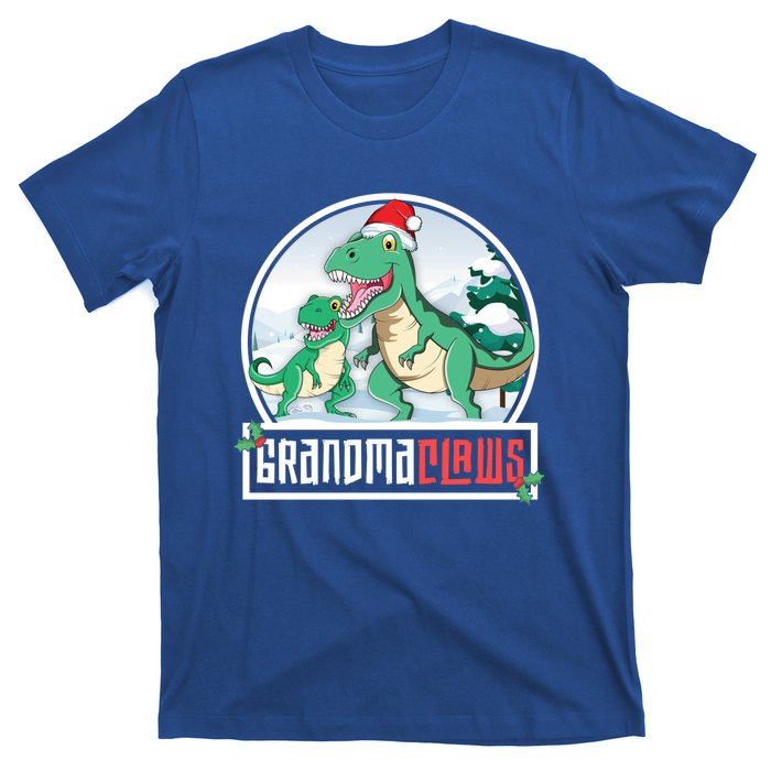 Grandma Claws Trex Dinosaur Matching Family Christmas Meaningful Gift T-Shirt