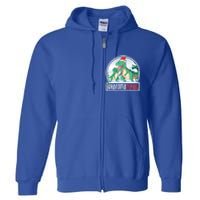 Grandma Claws Trex Dinosaur Matching Family Christmas Meaningful Gift Full Zip Hoodie