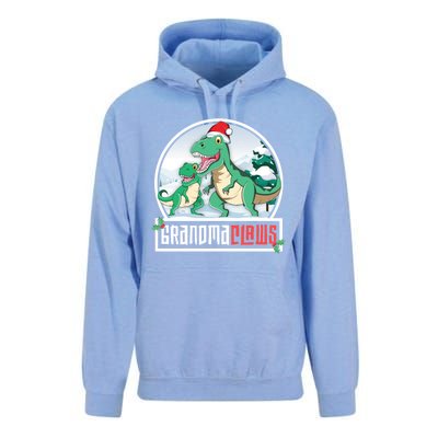 Grandma Claws Trex Dinosaur Matching Family Christmas Meaningful Gift Unisex Surf Hoodie