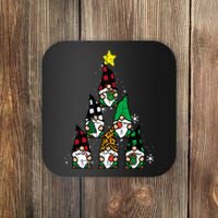 Gnomes Christmas Tree Funny Xmas Holidays Coaster