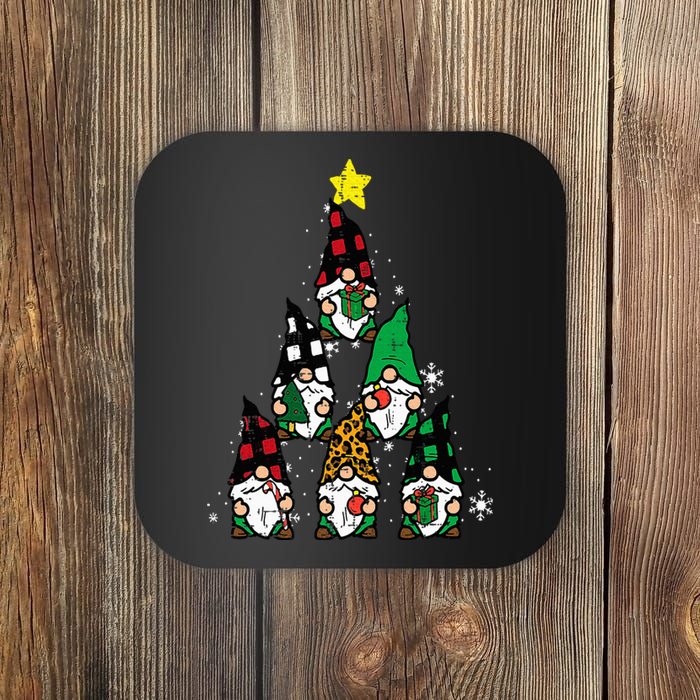 Gnomes Christmas Tree Funny Xmas Holidays Coaster