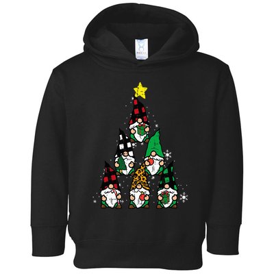 Gnomes Christmas Tree Funny Xmas Holidays Toddler Hoodie