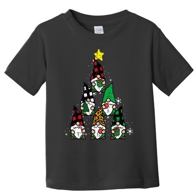 Gnomes Christmas Tree Funny Xmas Holidays Toddler T-Shirt