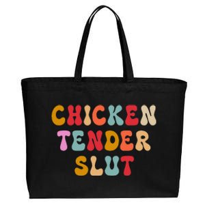 Groovy Chicken Tender Slut Cotton Canvas Jumbo Tote