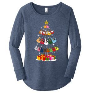 Guitar Christmas Tree Women's Perfect Tri Tunic Long Sleeve Shirt