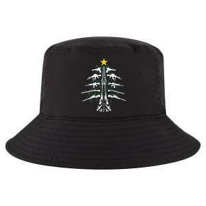 Guns Christmas Tree Xmas Veteran Cool Comfort Performance Bucket Hat