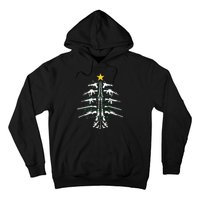 Guns Christmas Tree Xmas Veteran Hoodie