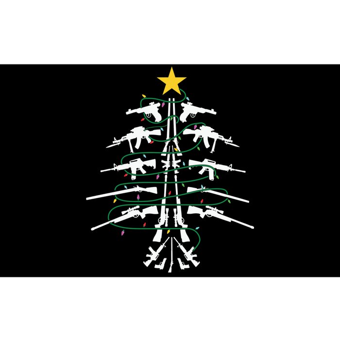 Guns Christmas Tree Xmas Veteran Bumper Sticker