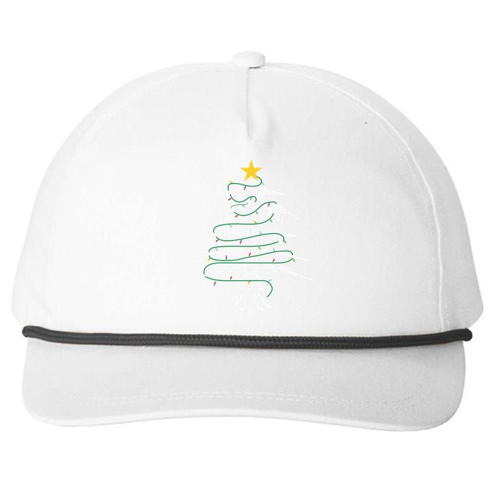 Guns Christmas Tree Xmas Veteran Snapback Five-Panel Rope Hat