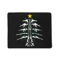 Guns Christmas Tree Xmas Veteran Mousepad