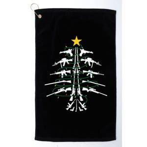 Guns Christmas Tree Xmas Veteran Platinum Collection Golf Towel