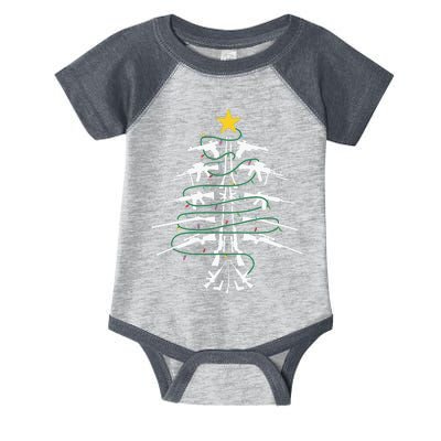 Guns Christmas Tree Xmas Veteran Infant Baby Jersey Bodysuit