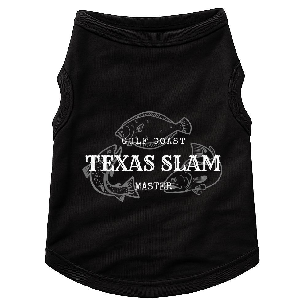 Gulf Coast Texas Grand Slam Fishing Master Tee Doggie Tank