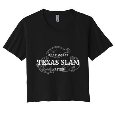 Gulf Coast Texas Grand Slam Fishing Master Tee Crop Top