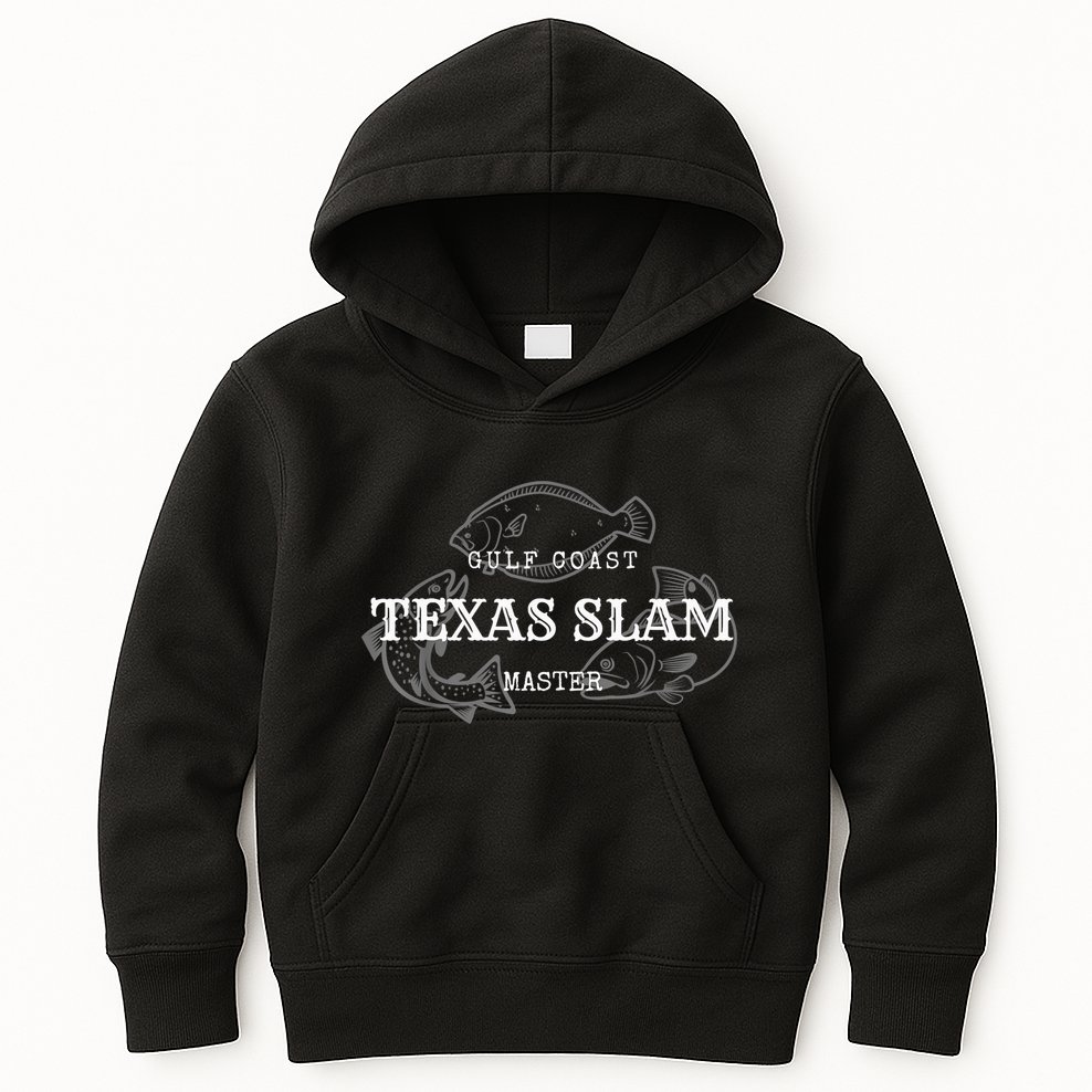 Gulf Coast Texas Grand Slam Fishing Master Tee Kids Hoodie