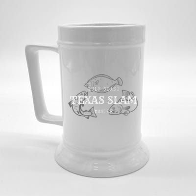 Gulf Coast Texas Grand Slam Fishing Master Tee Beer Stein