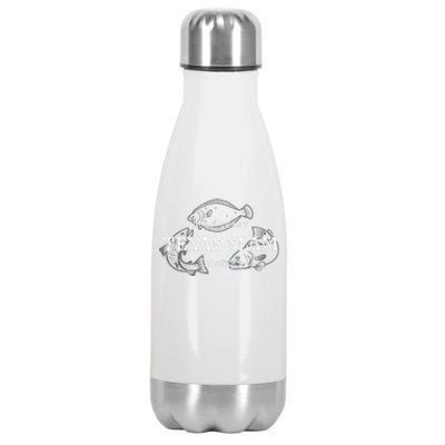 Gulf Coast Texas Grand Slam Fishing Master Tee Stainless Steel Insulated Water Bottle