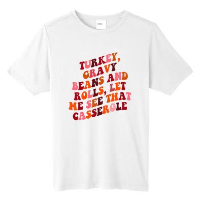 Groovy Cute Turkey Gravy Beans And Roll Thanksgiving Tall Fusion ChromaSoft Performance T-Shirt