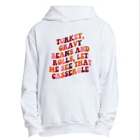 Groovy Cute Turkey Gravy Beans And Roll Thanksgiving Urban Pullover Hoodie